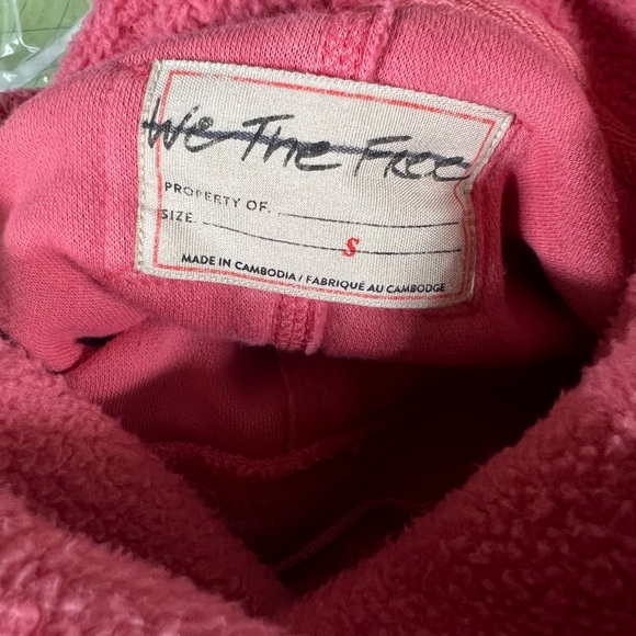 Free People S pink Fireside Funnelneck fleece pullover - Picture 5 of 6